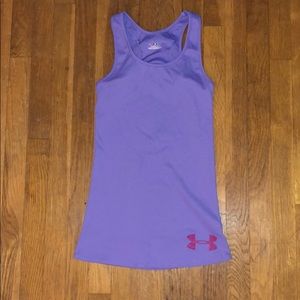 Purple under armor workout tank top